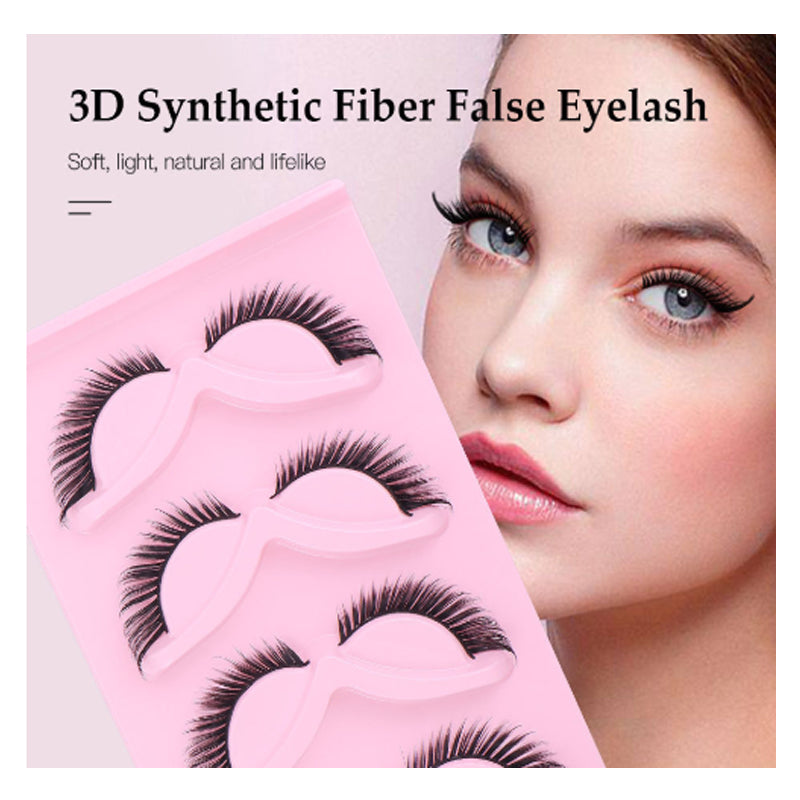 5 Pairs False Lashes Eyelashes Extension